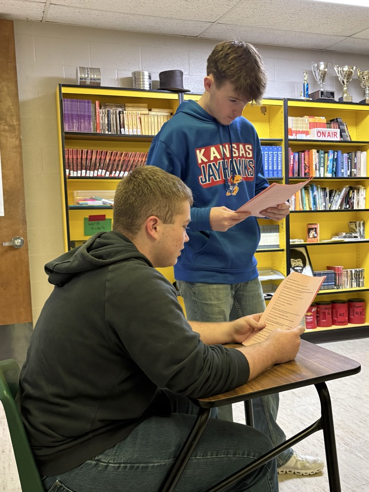 The sophomore class had a trial for Tom Robinson, then created newspaper