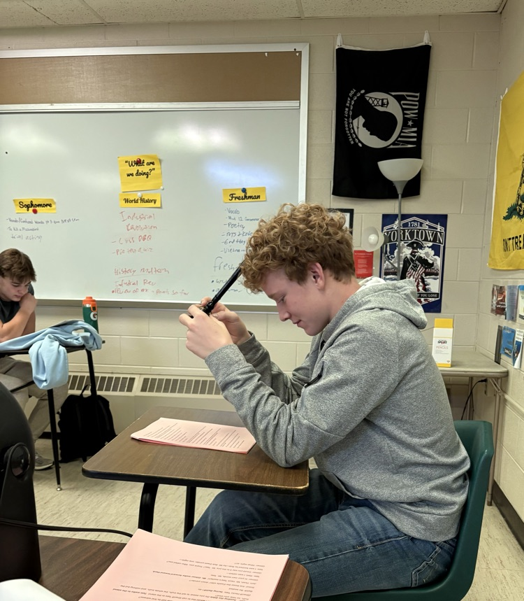 The sophomore class had a trial for Tom Robinson, then created newspaper