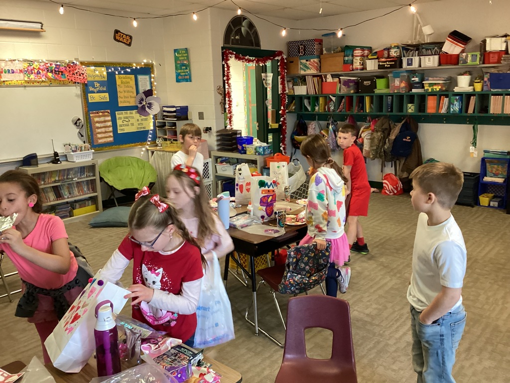 Passing out Valentines