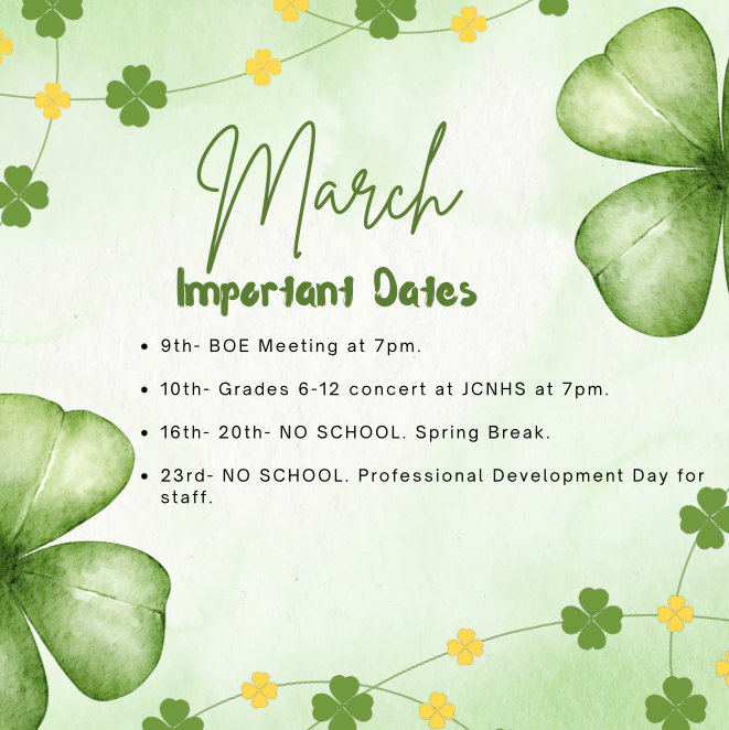Imp dates for March