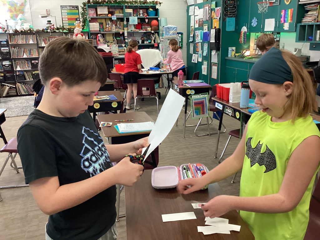 Third grade making their products to sell