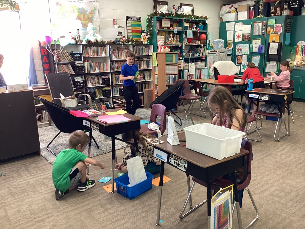 Third grade making their products to sell