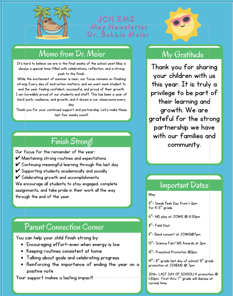May Newsletter