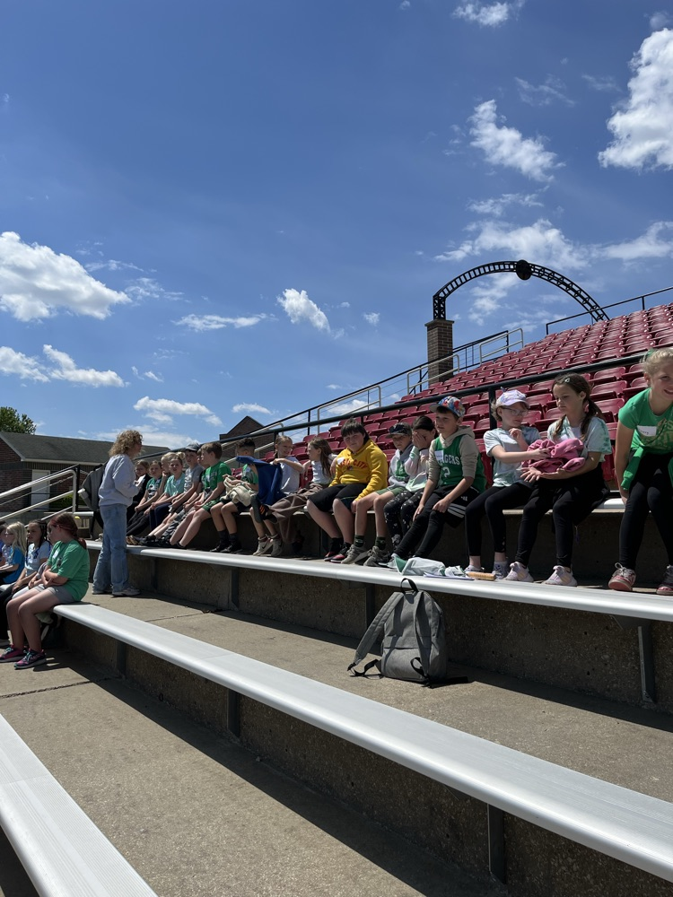 kids in bleachers
