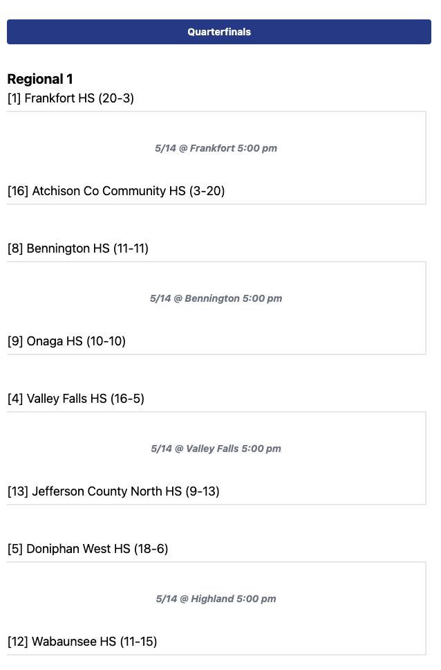 Regional Baseball