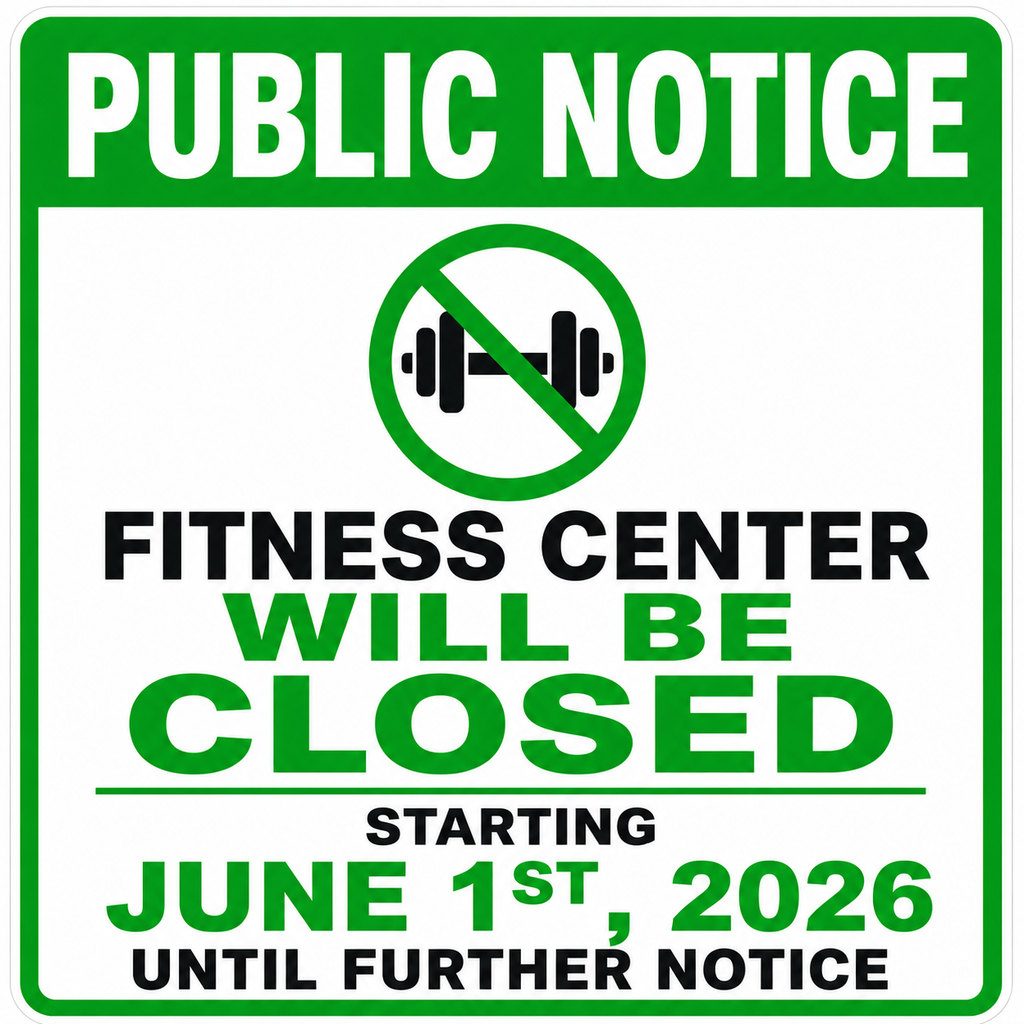 Fitness Center Closure