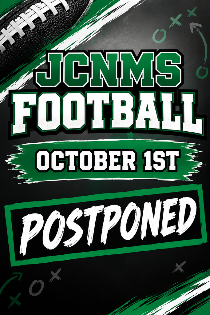 October 1st, 2026 MS Football Game Postponed to a later date.