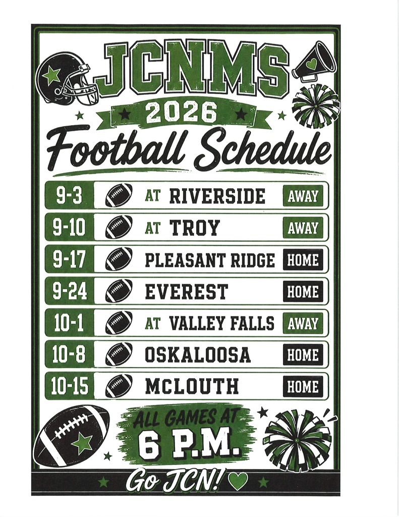 Middle School Football Schedule