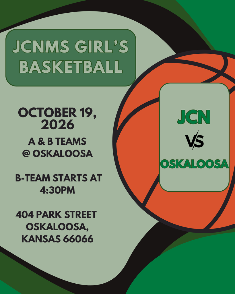 The middle school Girl's Basketball team kicks off their season Monday, October 19th, at Oskaloosa. A & B Teams will be participating. B-Team will begin at 4:30pm with A-Team to follow! Address: 404 Park Street, Oskaloosa, KS 66066
