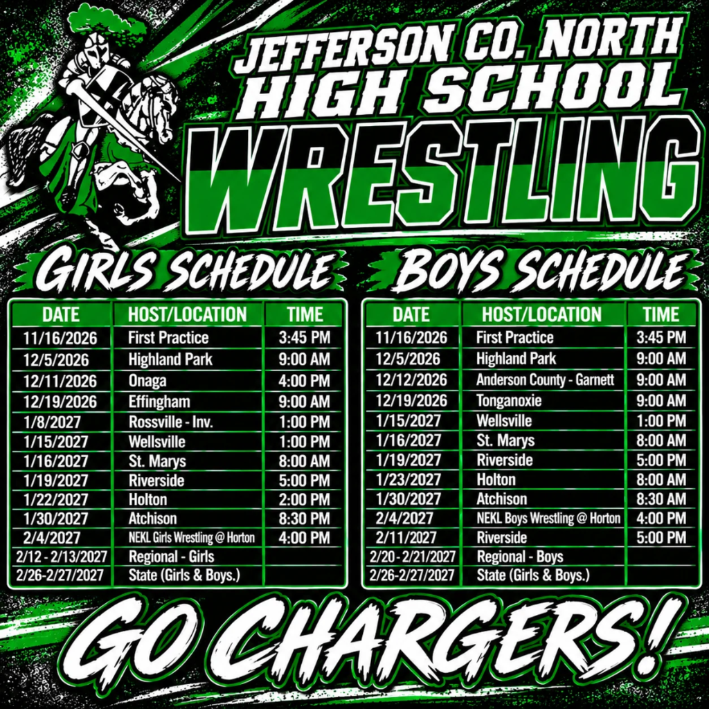JCNHS wrestling Schedule