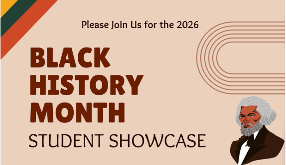 Image saying black history month showcase