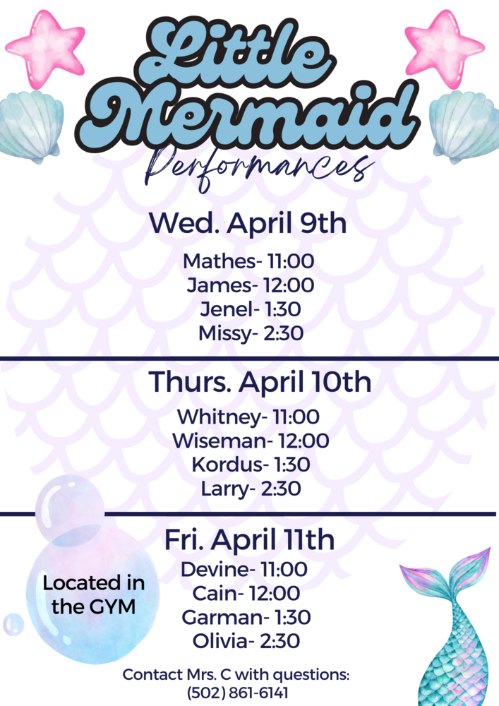 Little Mermaid Performances details in description