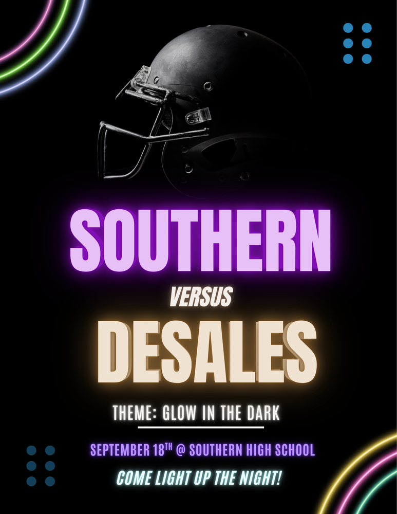 football game flyer