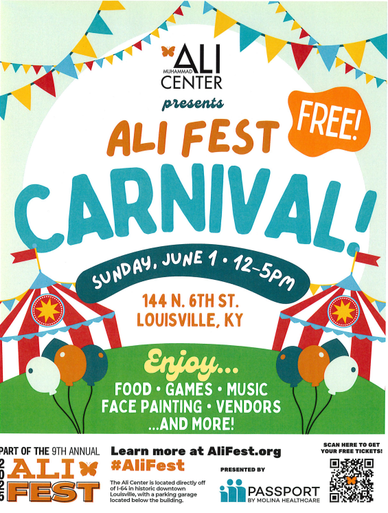 Flyer for Ali Fest