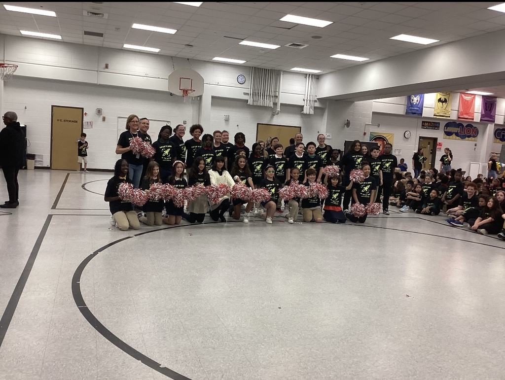 Cheerleaders and basketball players