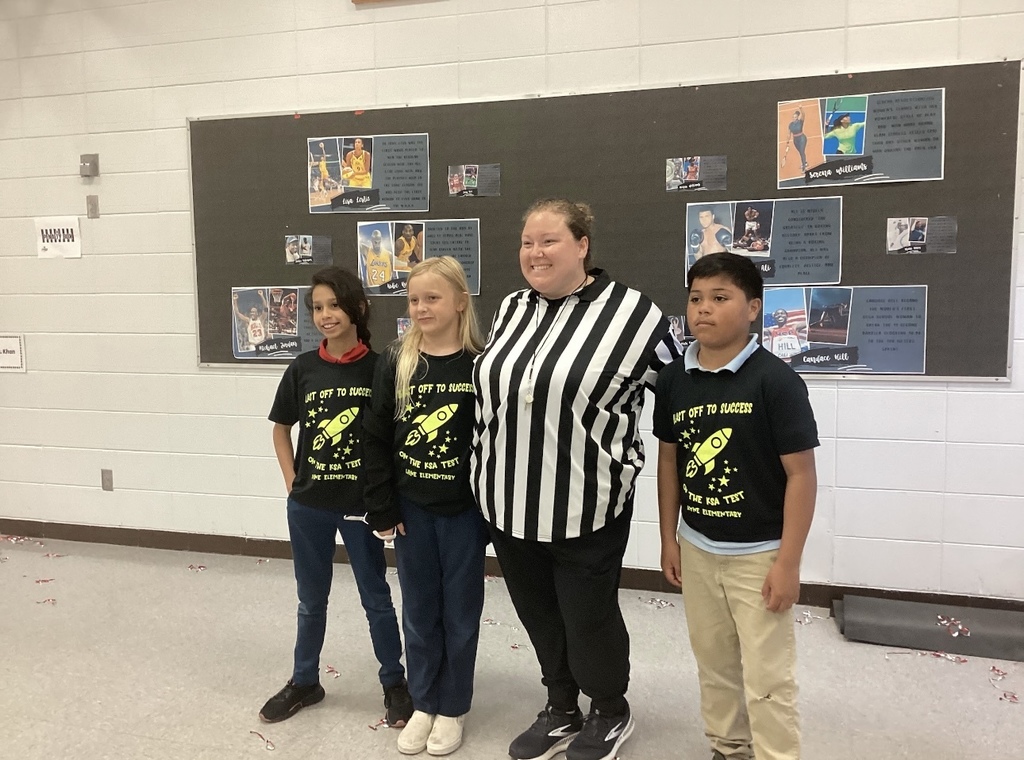 Referee with kids