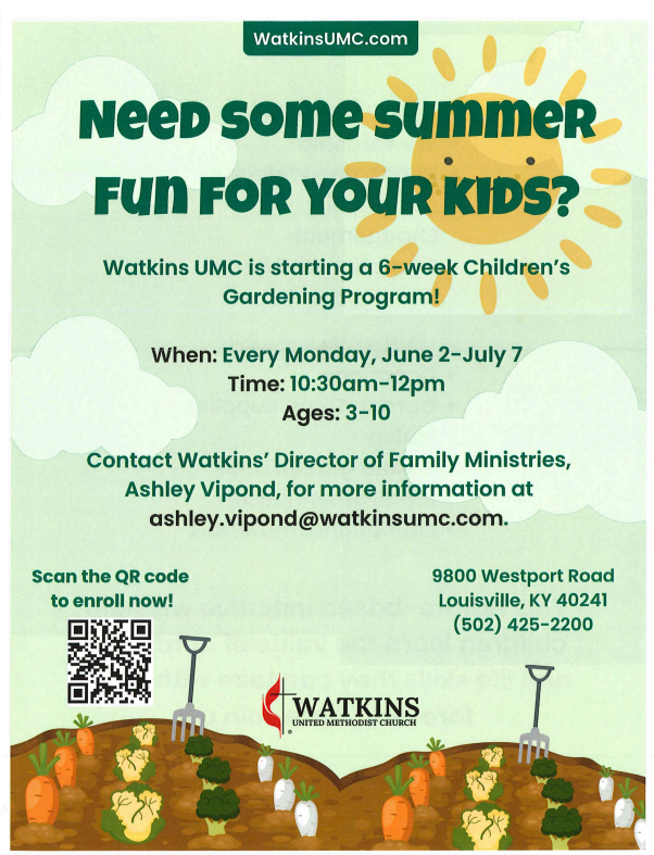 Garden Club Opportunity for Kids age 3-10!