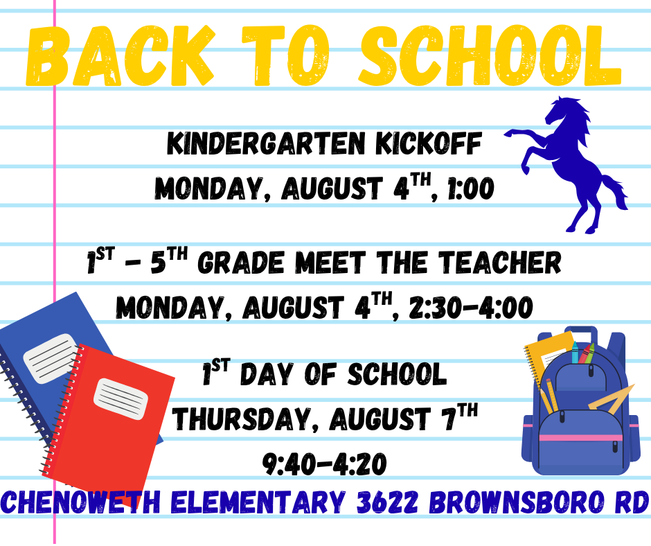 Yellow back to school poster