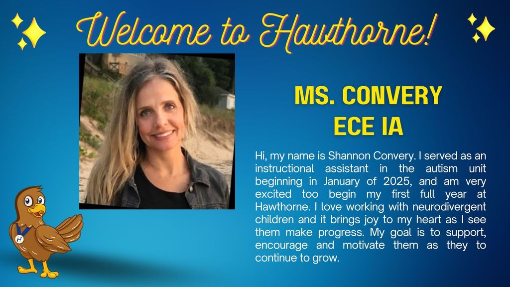 New Hawthorne Staff 2025-2026 Ms. Convery