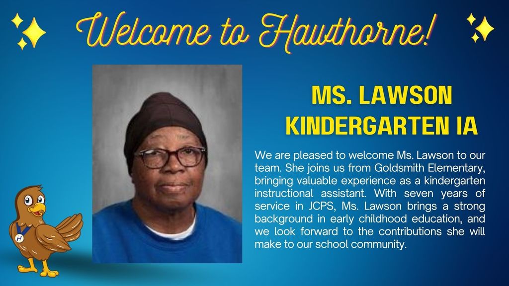 New Hawthorne Staff 2025-2026 Ms. Lawson