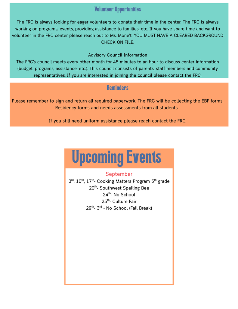FRC Newsletter