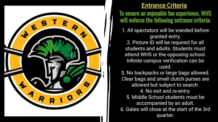 policies for football game 
