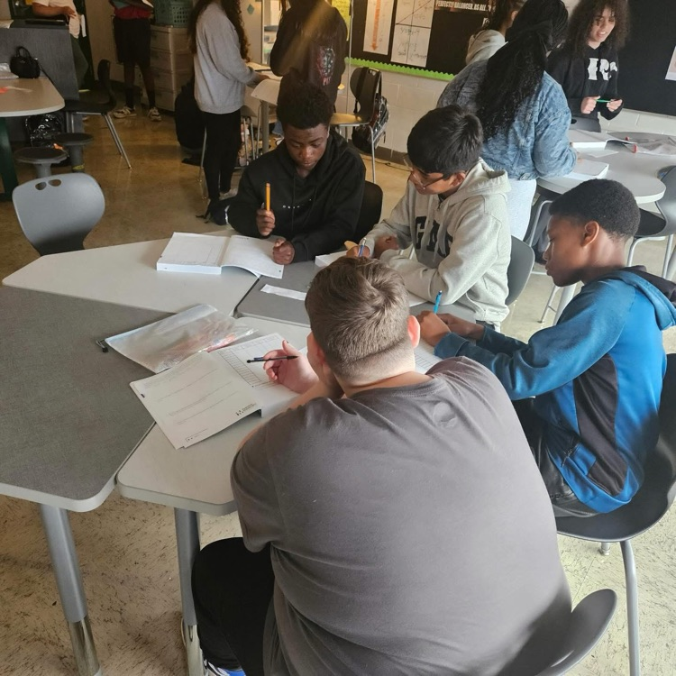 photo of students working in groups 
