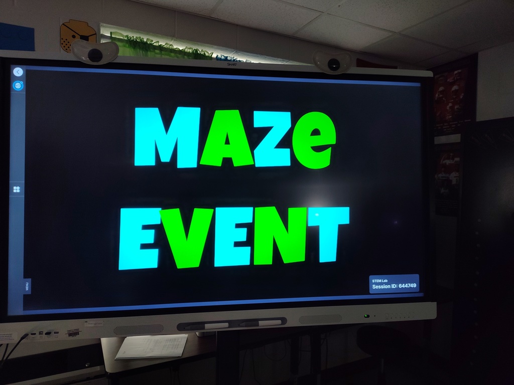 Maze Event sign