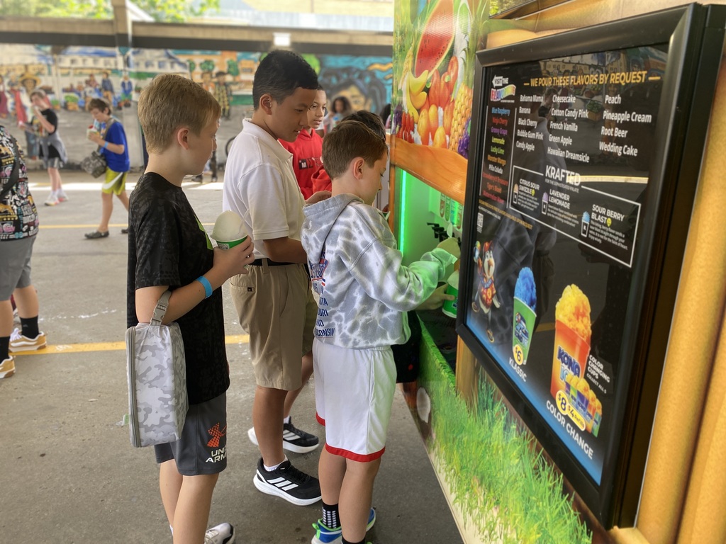 Kona Ice with students