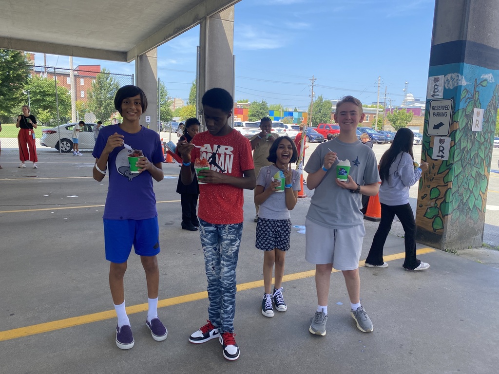 Kona Ice with students