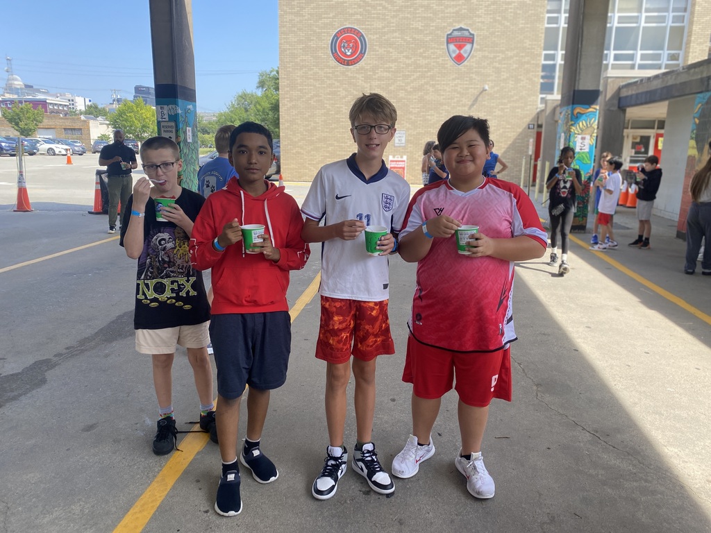 Kona Ice with students