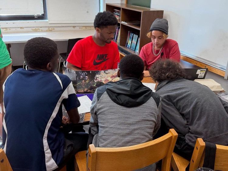 creative writing students playing Dungeons & Dragons