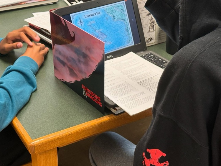 creative writing students playing Dungeons & Dragons