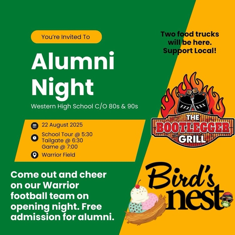 flyer for alumni night 