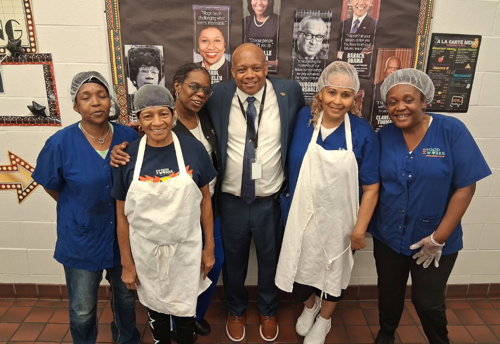 Dr. Yearwood with Foster staff 