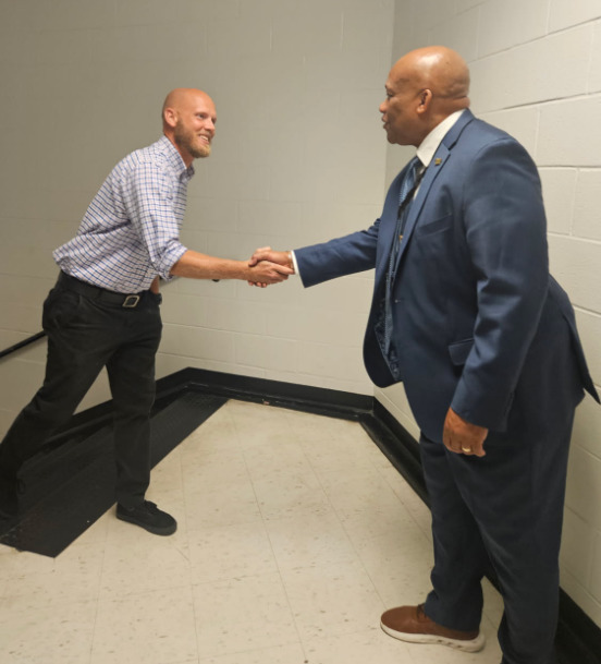 Dr. Yearwood with Foster staff 