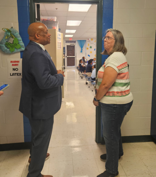 Dr. Yearwood with Foster staff 