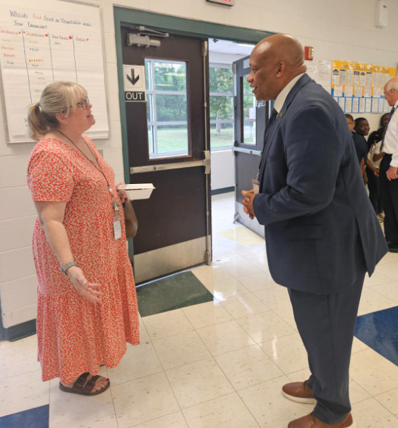 Dr. Yearwood with Foster staff 