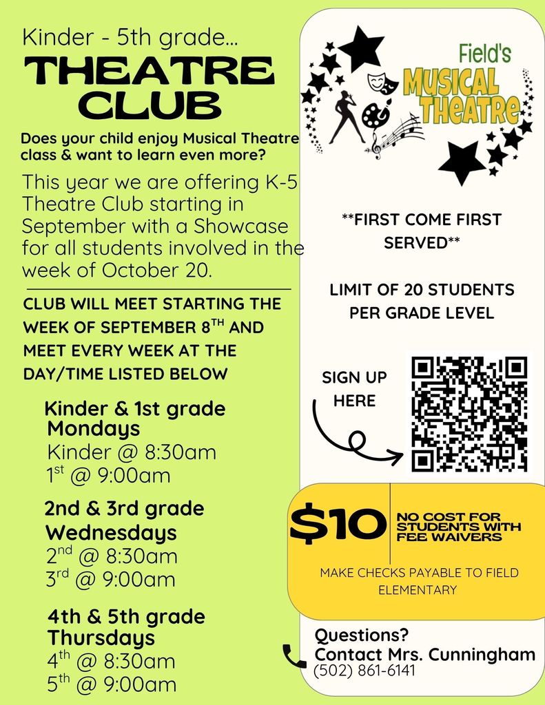 English Theatre Club Flyer