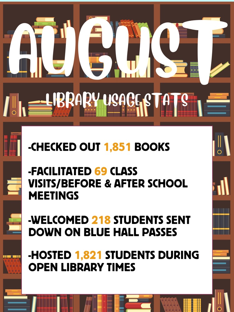 flyer with library data 