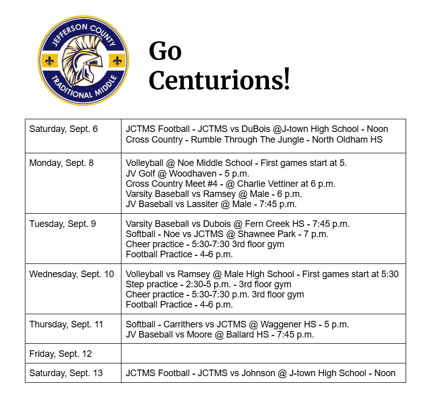 sports calendar