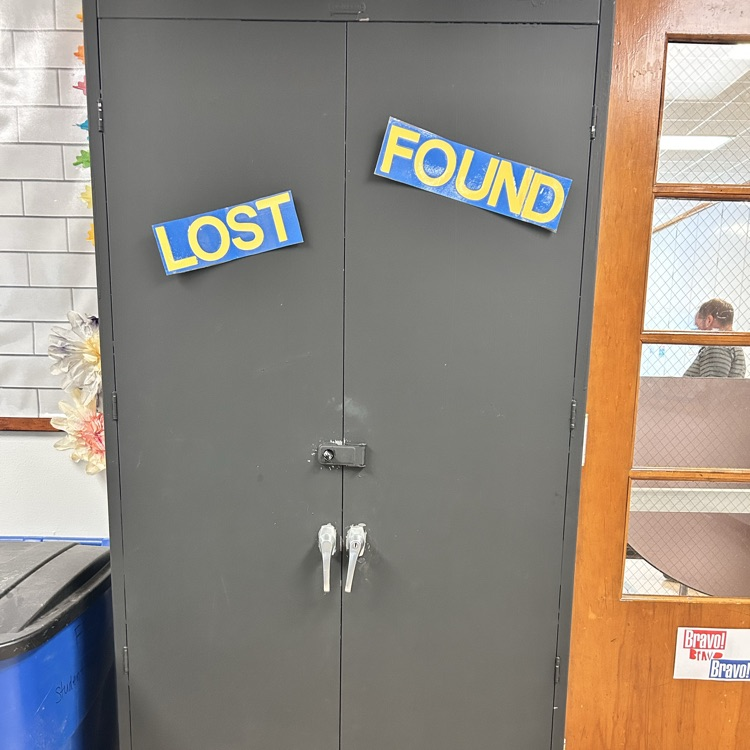 Lost & Found cabinet in the lobby!