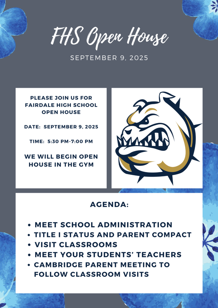 FHS Open House 9/9 5:30-7:00 PM