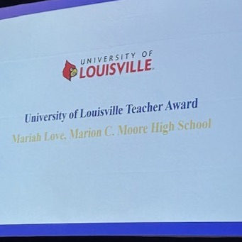 Mariah Love Teacher of Year Recognition