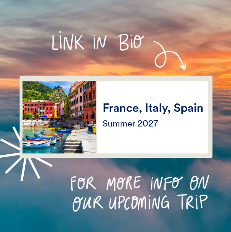 france, italy, spain: link in bio for more info on our upcoming trip