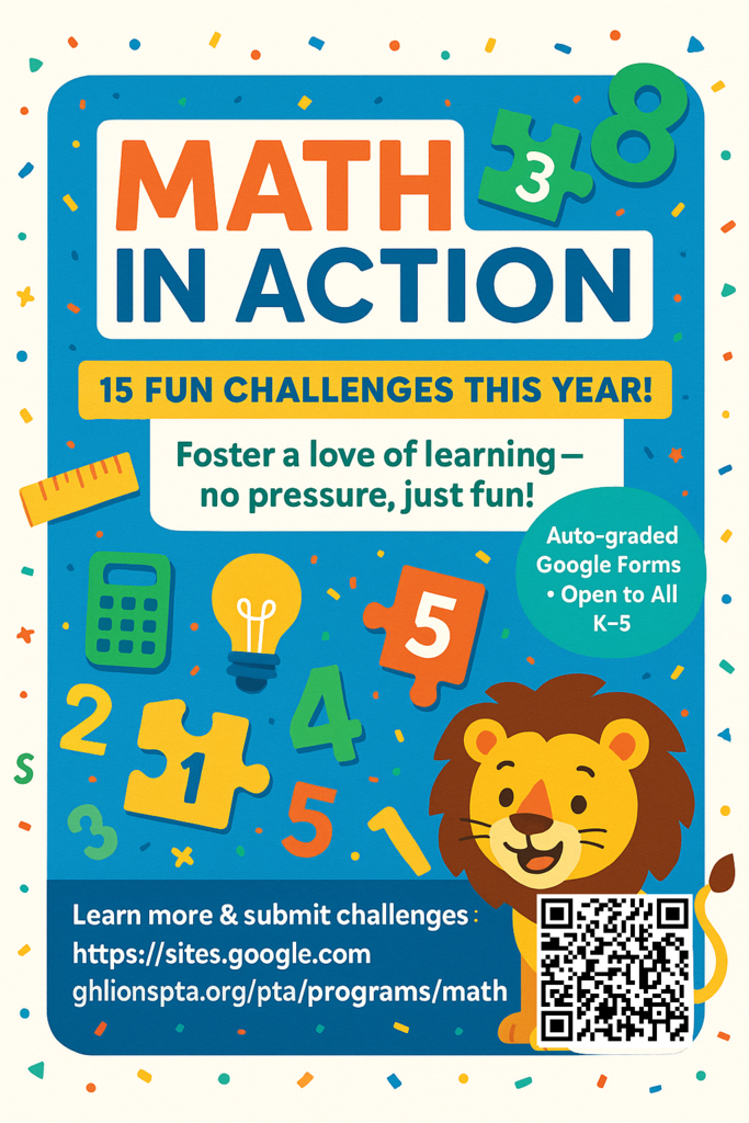 Flyer for Math in Action