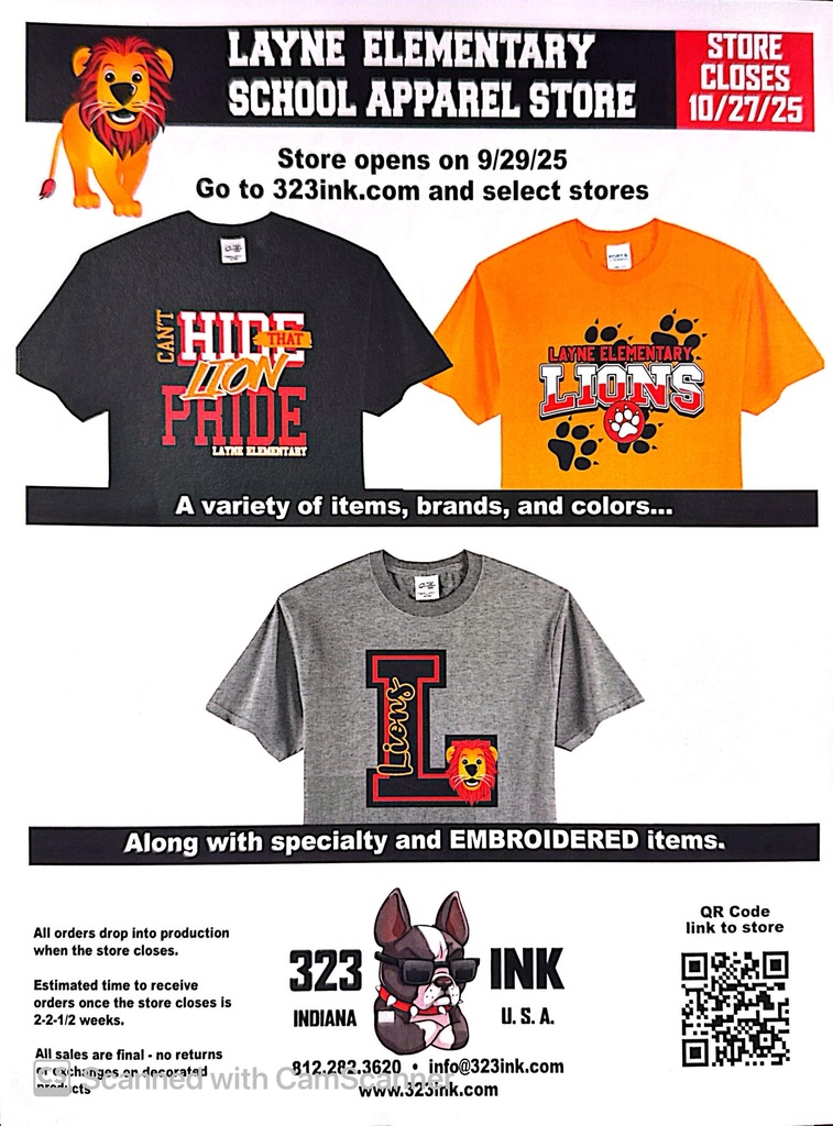Spirit Wear Flyer