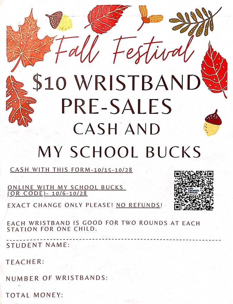 Wristband Presale Flyer