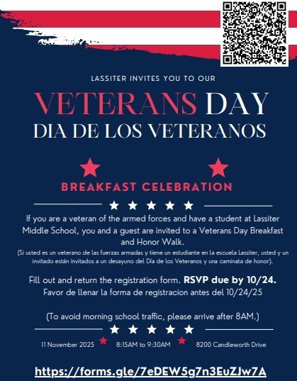 Lassiter's Veterans Day Breakfast and Honor Walk
