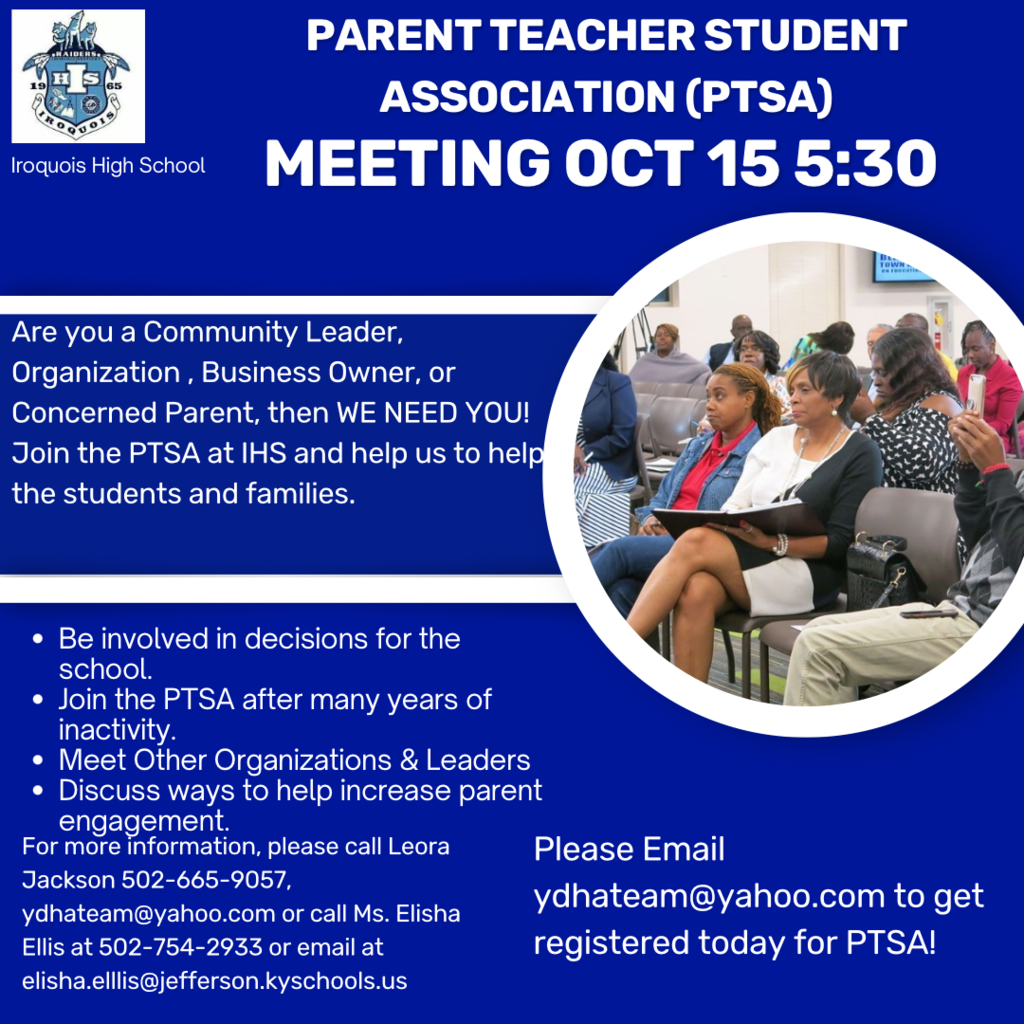 Join us for our October PTSA Meeting!